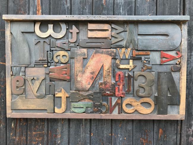 Wood Letter Collage 6