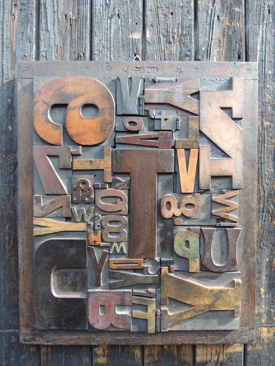 Wood Letter Collage - Size 3