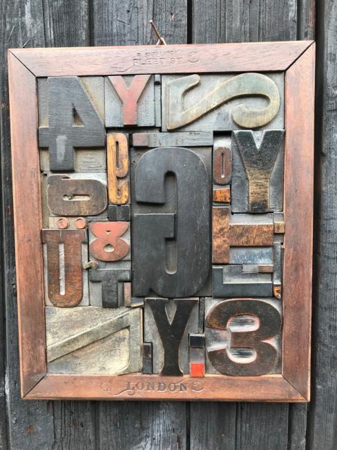 Wood Letter Collage 1
