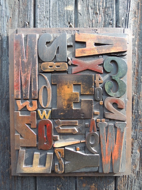 Wood Letter Collage - Size 1