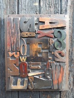 Wood Letter Collage - Size 1