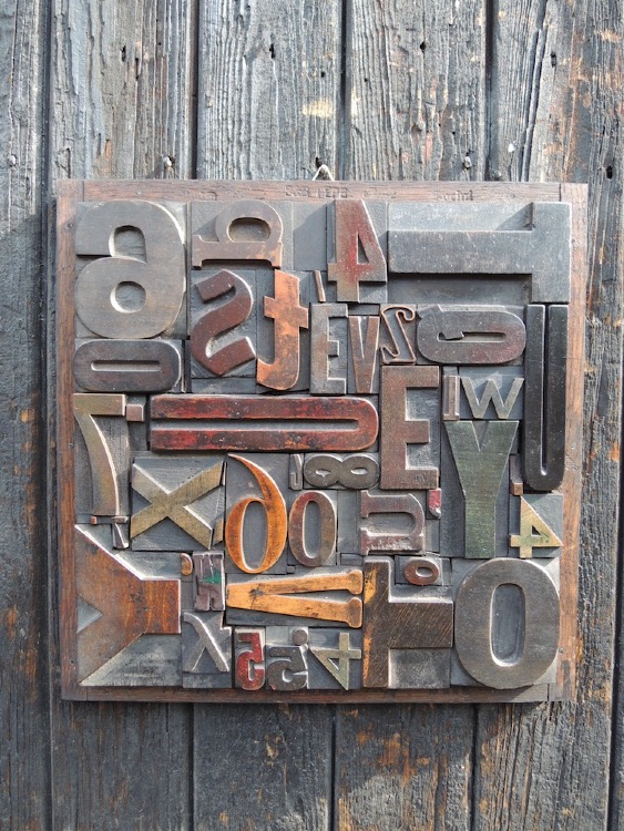 Wood Letter Collage - Size 2